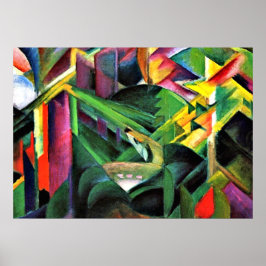 Franz Marc: Hirsche in einem Klostergarten Poster