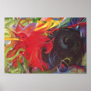 Franz Marc - kämpfende Formen Poster