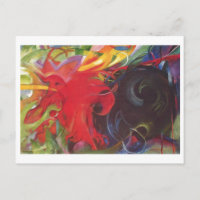 Franz Marc - Kampfformen 1914 Farbe Schwarz