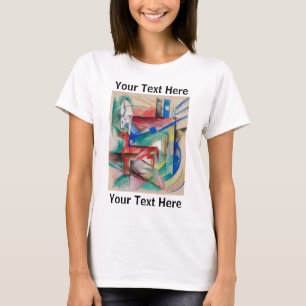 Franz Marc Kubist Landschaft mit Animals T - Shirt