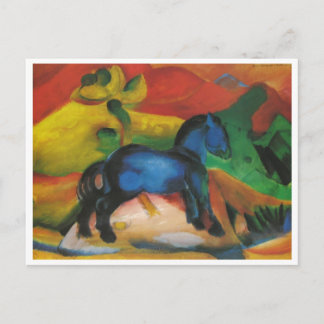 Franz Marc - Little Blue Horse 1912 Oil Leinwand Postkarte