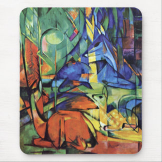 Franz Marc - Rotwild im Wald (ii) Mousepad