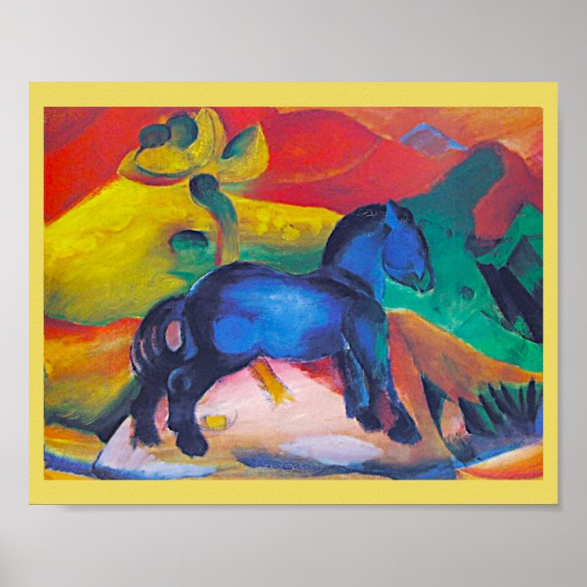 Franz Marc, The Blue Pony, Art Poster (Vorne)