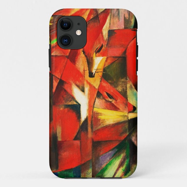 Franz Marc The Foxes Red Fox Moderne Kunst Malerei Case-Mate iPhone Hülle (Rückseite)