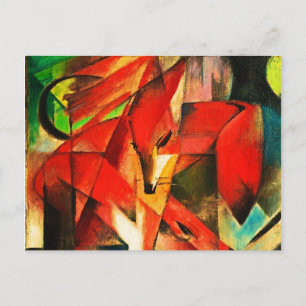 Franz Marc The Foxes Red Fox Moderne Kunst Malerei Postkarte