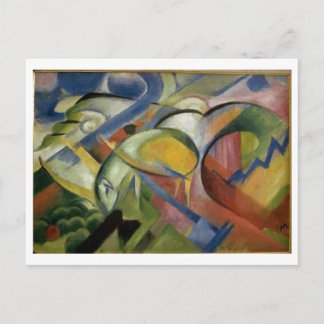Franz Marc The Lamb 1913-14 Sheep Ewe Baby Animal Postkarte