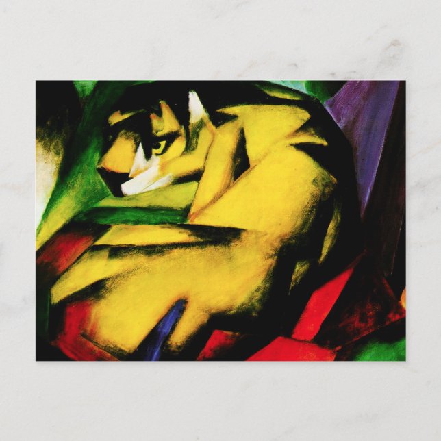 Franz Marc Tiger Postcard Postkarte (Vorderseite)