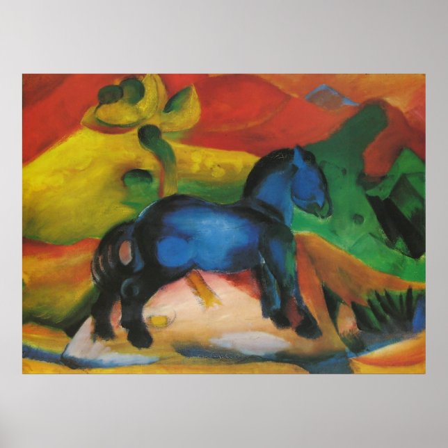 Franz Marc Vintage Poster Series ~ Das Blaue Pferd (Vorne)