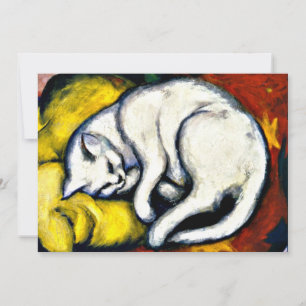 Franz Marc - Weiße Katze. Franz Marc 1912 Gemälde.