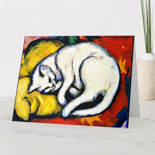 Franz Marc - White Cat. Karte (Vorderseite)