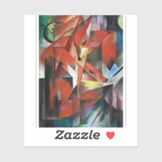 Franz Marc's The Foxes (1913)  Aufkleber