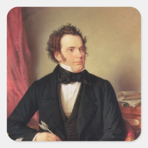 Franz Peter Schubert Quadratischer Aufkleber