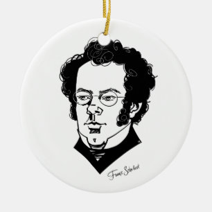 Franz Schubert Keramik Ornament