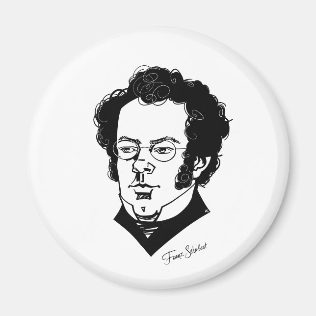Franz Schubert Magnet (Vorne)