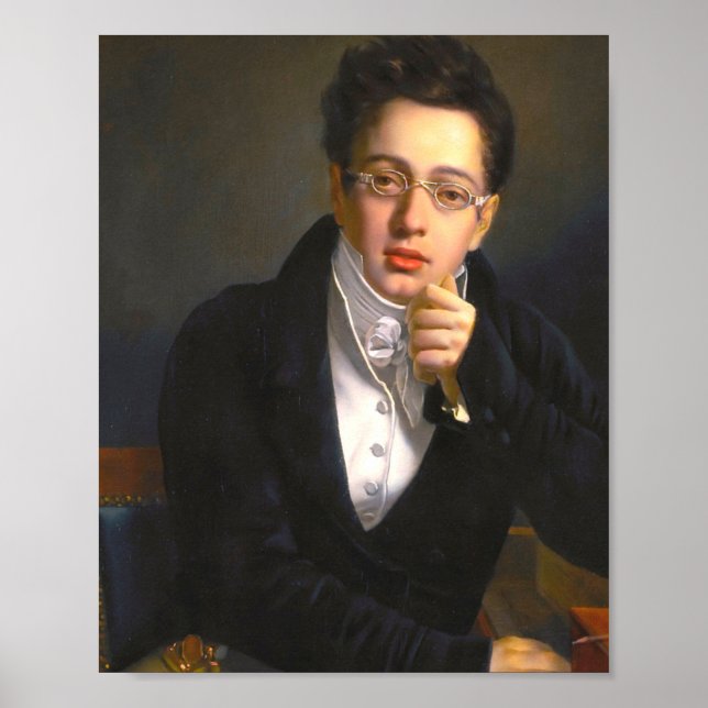 Franz Schubert Portrait Poster (Vorne)