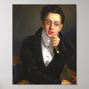 Franz Schubert Porträt Poster