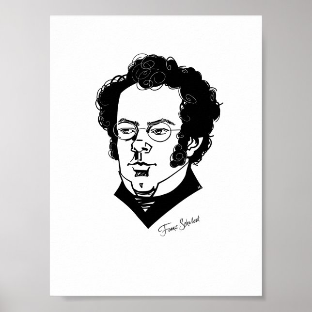 Franz Schubert Poster (Vorne)