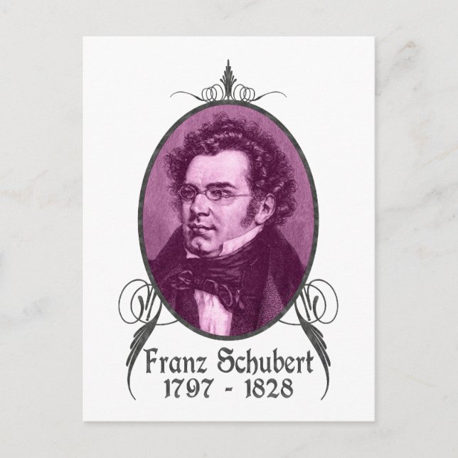Franz Schubert Postkarte (Vorderseite)
