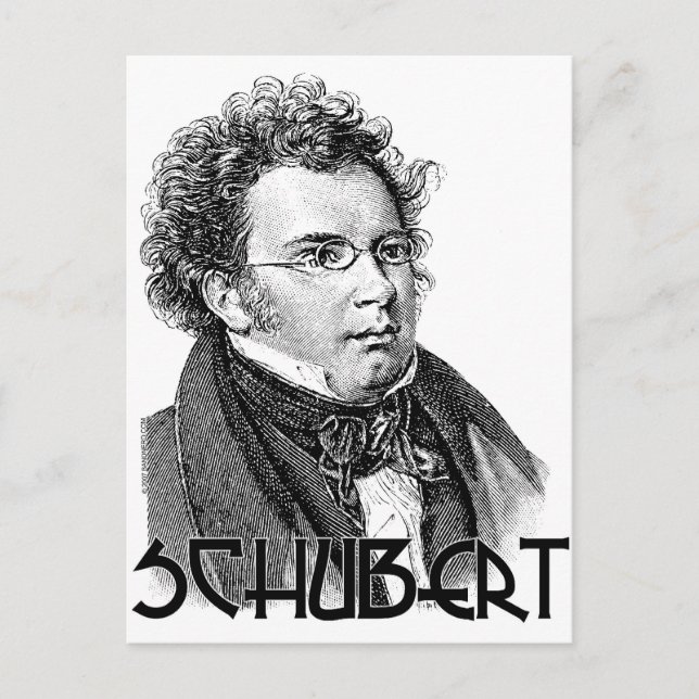 Franz Schubert Postkarte (Vorderseite)
