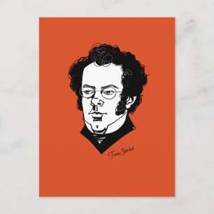 Franz Schubert Postkarte