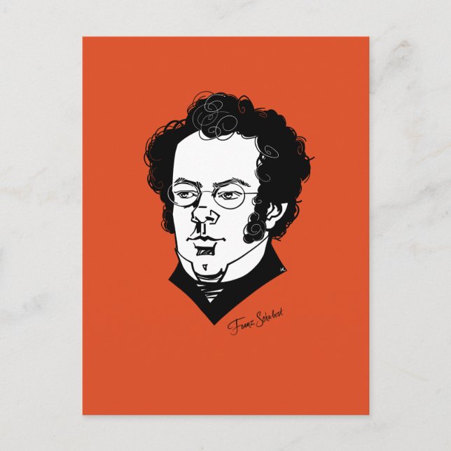 Franz Schubert Postkarte (Vorderseite)