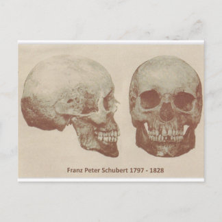 Franz Schubert von 1888 Exhumierung Postkarte