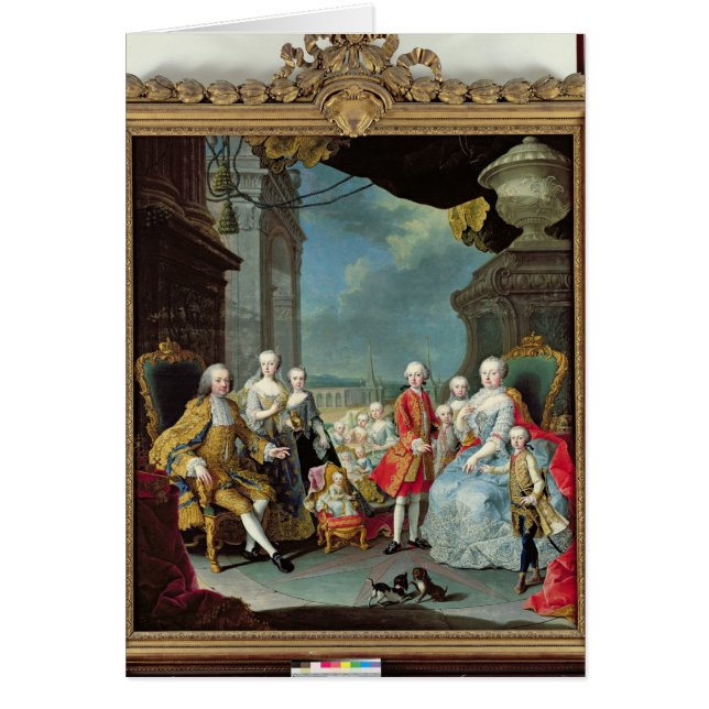 Franz Stephan I mit seiner Ehefrau Marie-Therese (Vorne)