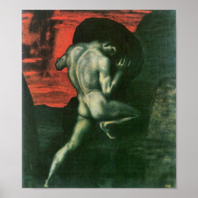 Franz von Stuck - Sisyphus Poster (Vorne)
