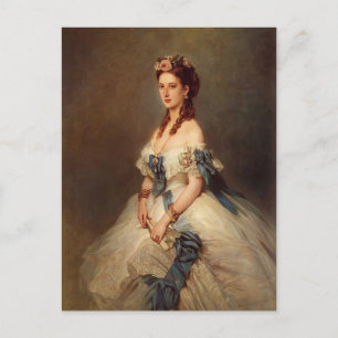 Franz Winterhalter- Alexandra, Prinzessin von Wale Postkarte