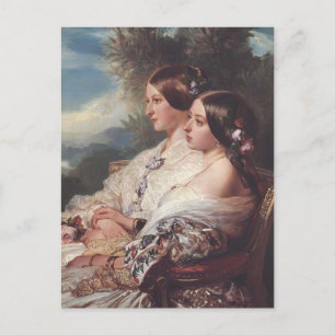 Franz Winterhalter - Die Cousins Postkarte