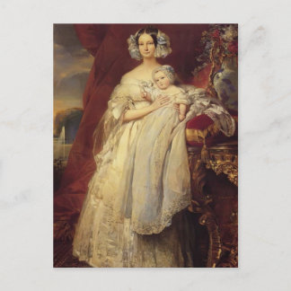 Franz Winterhalter-Herzogin von Orlean mit seinem Postkarte