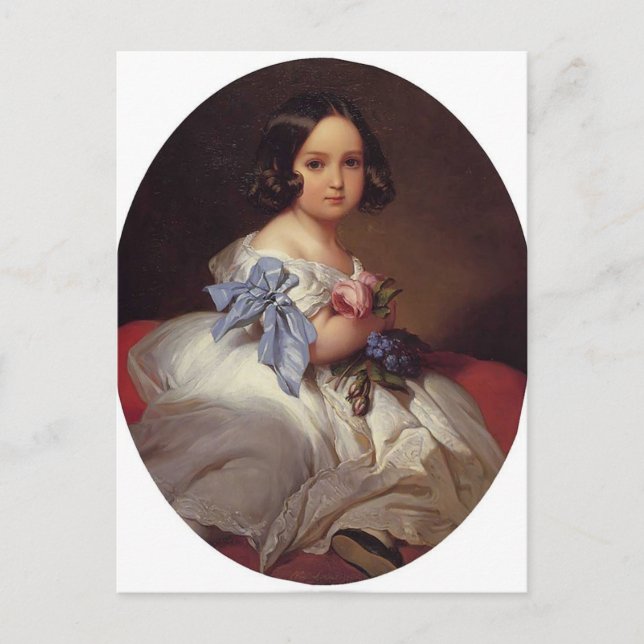 Franz Winterhalter - Prinzessin Charlotte von Belg Postkarte (Vorderseite)