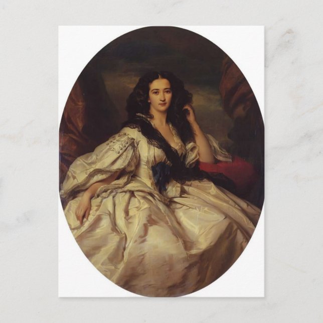 Franz Winterhalter- Wienczyslawa Barczewska Postkarte (Vorderseite)