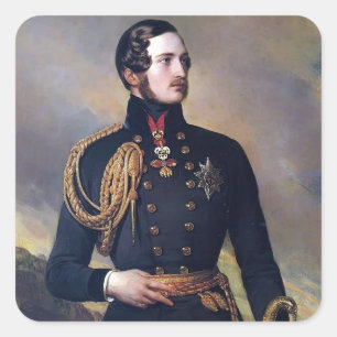 Franz Xaver Winterhalter - Prinz Albert Quadratischer Aufkleber