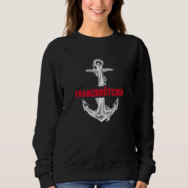 Franzbrötchen Anchor Hamburg Sweatshirt (Vorderseite)