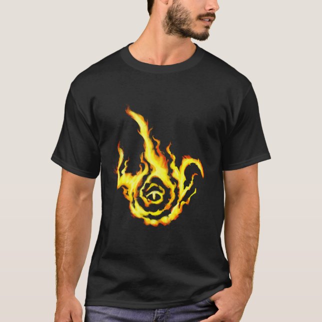 Franzied Flame Fan Klassische Spielkarten T-Shirt (Vorderseite)