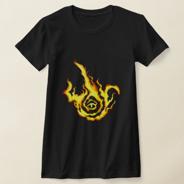 Franzied Flame Fan Klassische Spielkarten T-Shirt (Ablage )