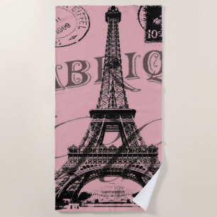 Franziskaner Reiseturm, Vintager Pariseiffelturm Strandtuch