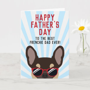 Franziskaner-Tag Brown und Tan French Bulldog Karte