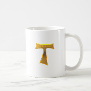 Franziskaner Tau Cross Pax Et Bonum Gold Metallic Kaffeetasse