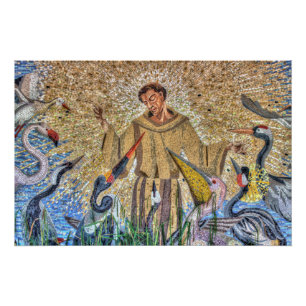 Franziskus Von Assisi Mosaik Poster