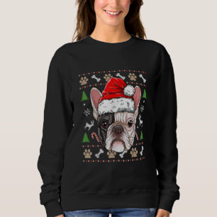 Franzose-Bulldog-Weihnachtslieder mit diesem Gesch Sweatshirt
