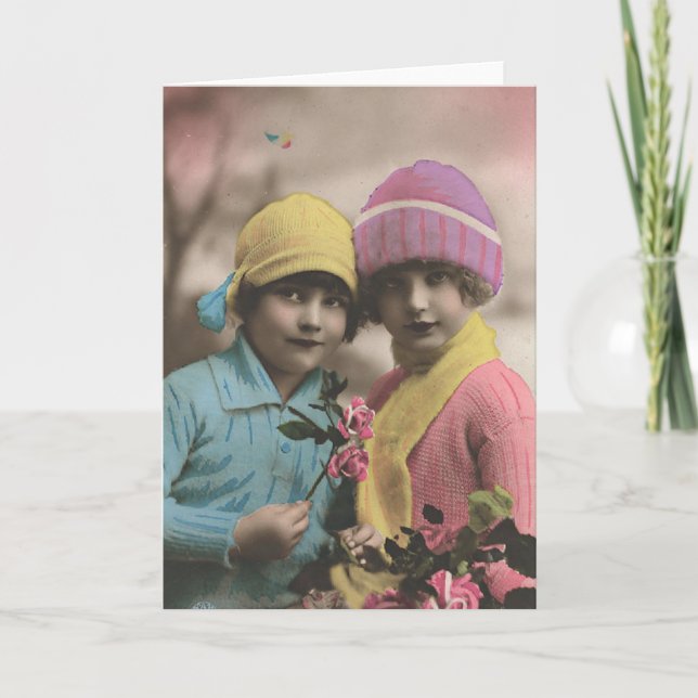 Franzose-Flirt - BESTE FREUNDIN beste Freunde für Karte (Vorderseite)