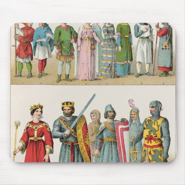 Franzose-Kleid Mousepad (Vorne)