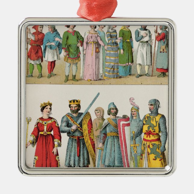 Franzose-Kleid Ornament Aus Metall (Vorne)