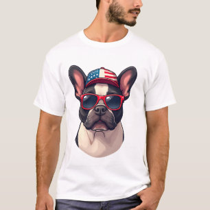Franzose mit USA-Farben (3) T-Shirt