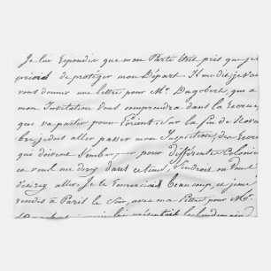 Franzose-Paris-Skript Handtuch