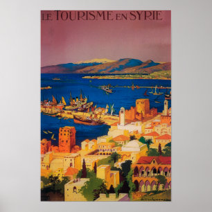 Franzose-Reise-Plakat, bereisend in Syrien Poster