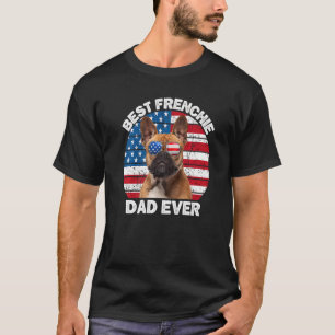 Franzose Vater Bulldog Besitzer 4. Juli T-Shirt