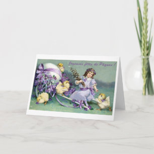 Franzosen Ostern Fête de Pâques Card Feiertagskarte
